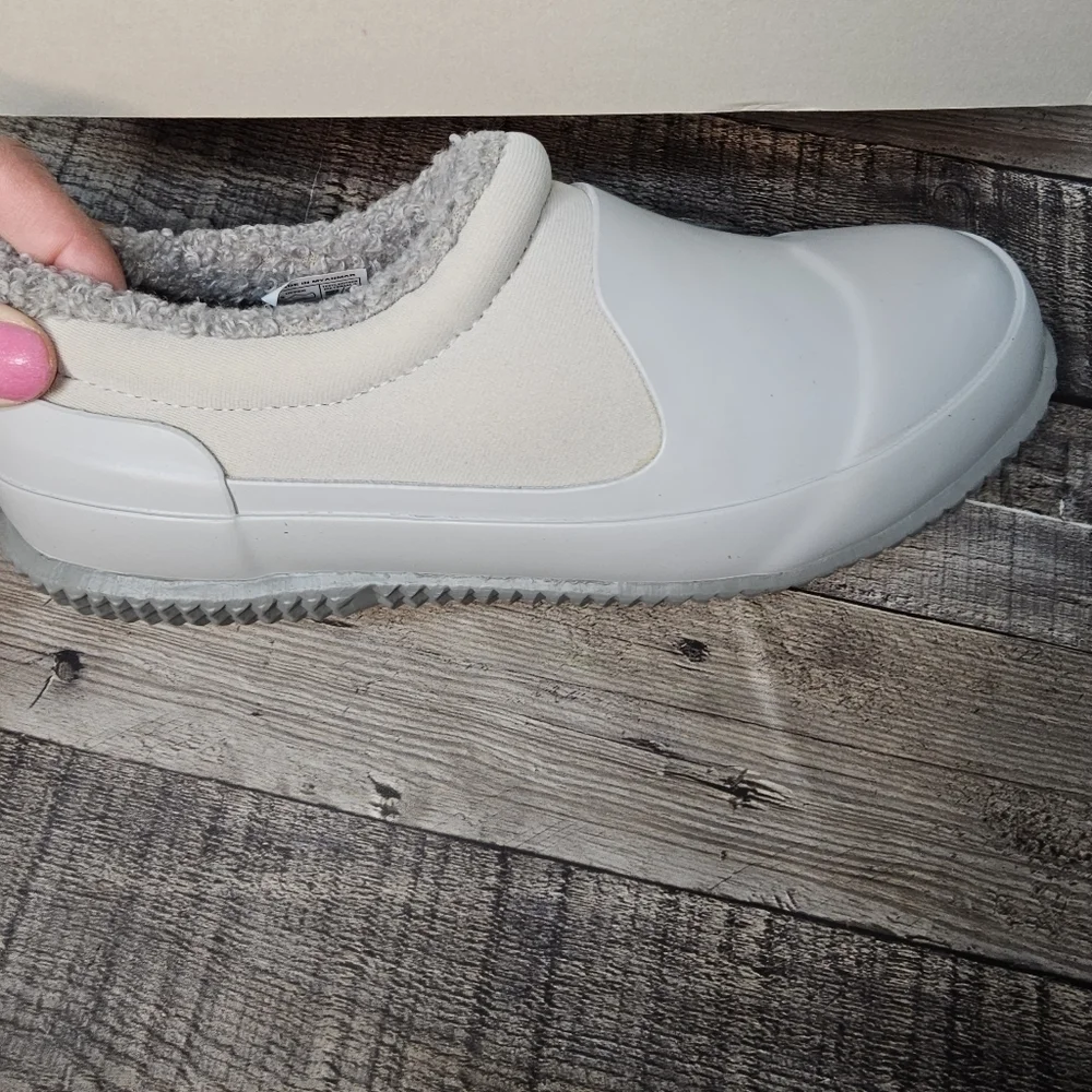 Hunter Big Kids sherpa rain shoes frosted grey Size boys 4 ,girls 5 Eu 36